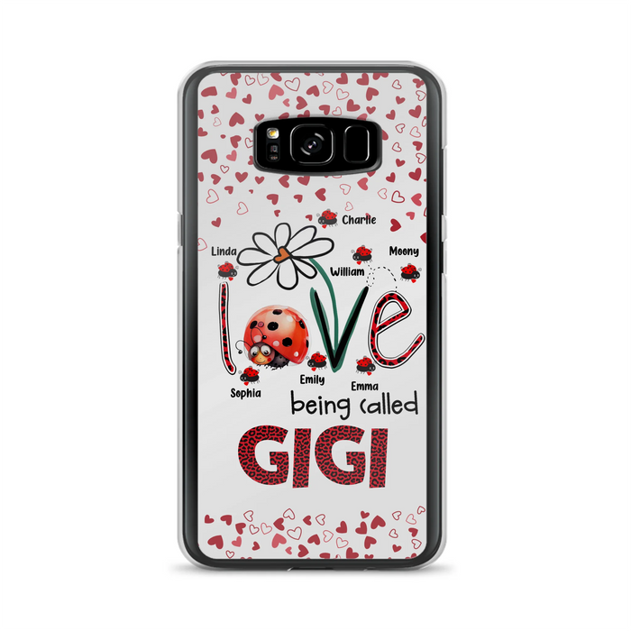 Custom Personalized Grandma Phone Case - Gift Idea For Grandma - Upto 7 Kids - Love Being Called Gigi - Cases For iPhone/Samsung