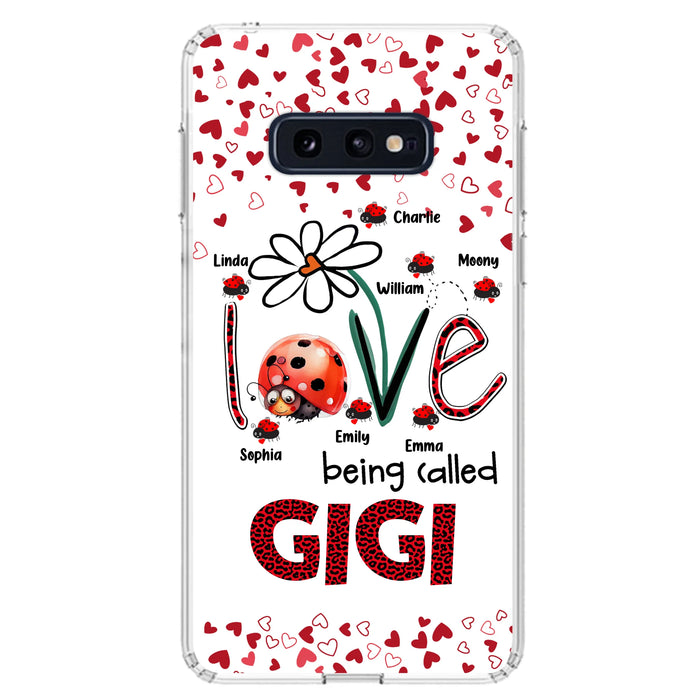 Custom Personalized Grandma Phone Case - Gift Idea For Grandma - Upto 7 Kids - Love Being Called Gigi - Cases For iPhone/Samsung