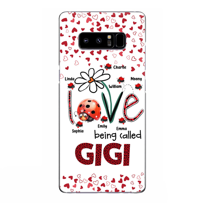 Custom Personalized Grandma Phone Case - Gift Idea For Grandma - Upto 7 Kids - Love Being Called Gigi - Cases For iPhone/Samsung