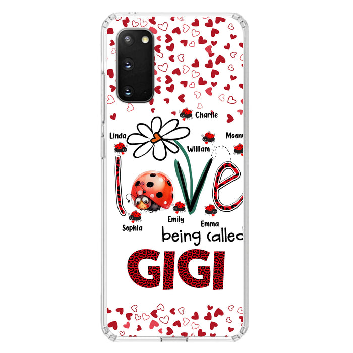 Custom Personalized Grandma Phone Case - Gift Idea For Grandma - Upto 7 Kids - Love Being Called Gigi - Cases For iPhone/Samsung