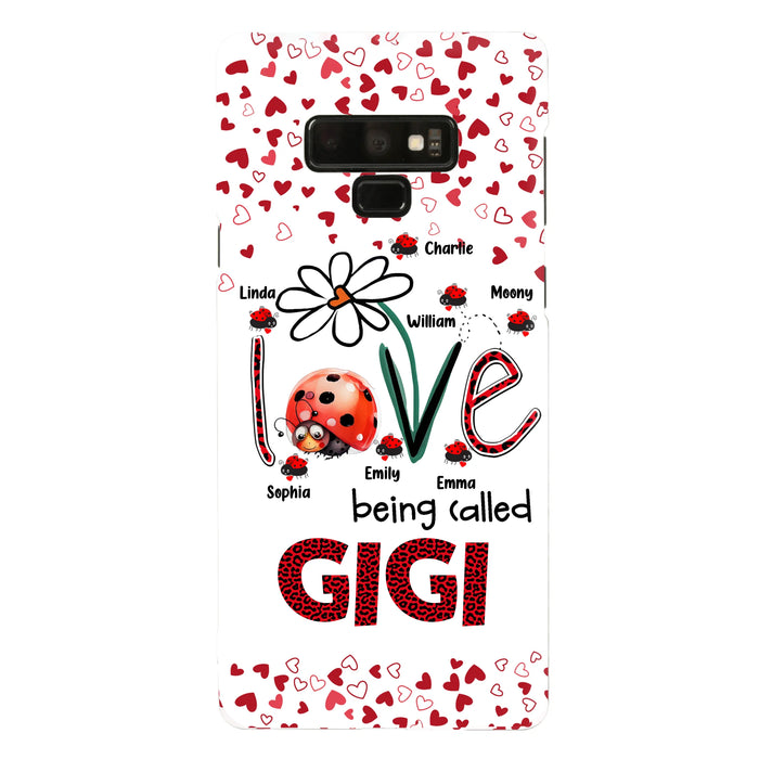 Custom Personalized Grandma Phone Case - Gift Idea For Grandma - Upto 7 Kids - Love Being Called Gigi - Cases For iPhone/Samsung
