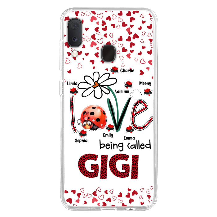 Custom Personalized Grandma Phone Case - Gift Idea For Grandma - Upto 7 Kids - Love Being Called Gigi - Cases For iPhone/Samsung