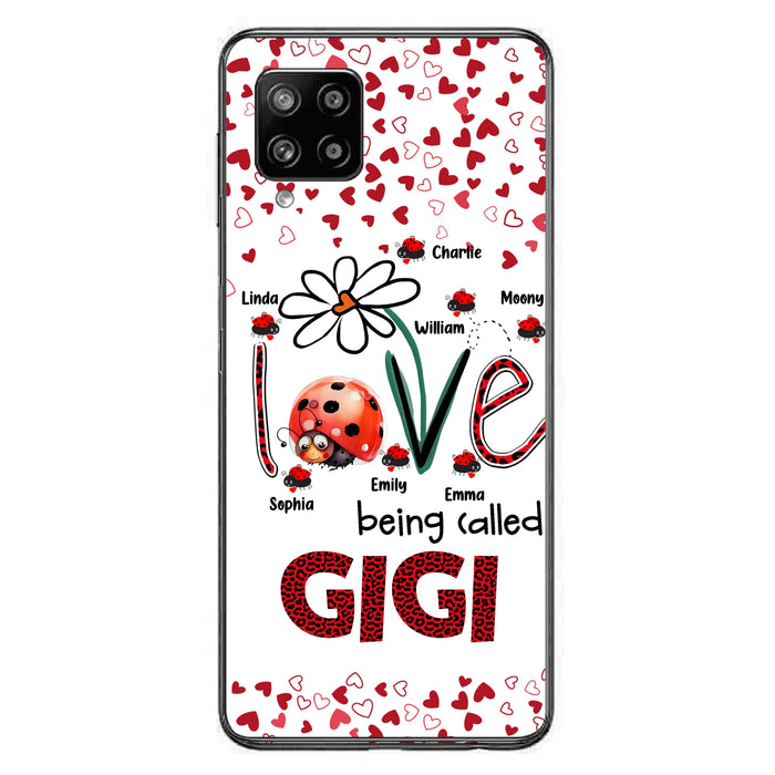 Custom Personalized Grandma Phone Case - Gift Idea For Grandma - Upto 7 Kids - Love Being Called Gigi - Cases For iPhone/Samsung
