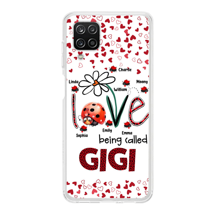 Custom Personalized Grandma Phone Case - Gift Idea For Grandma - Upto 7 Kids - Love Being Called Gigi - Cases For iPhone/Samsung
