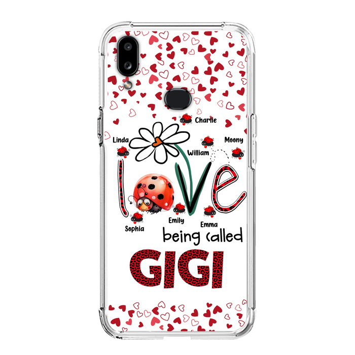 Custom Personalized Grandma Phone Case - Gift Idea For Grandma - Upto 7 Kids - Love Being Called Gigi - Cases For iPhone/Samsung