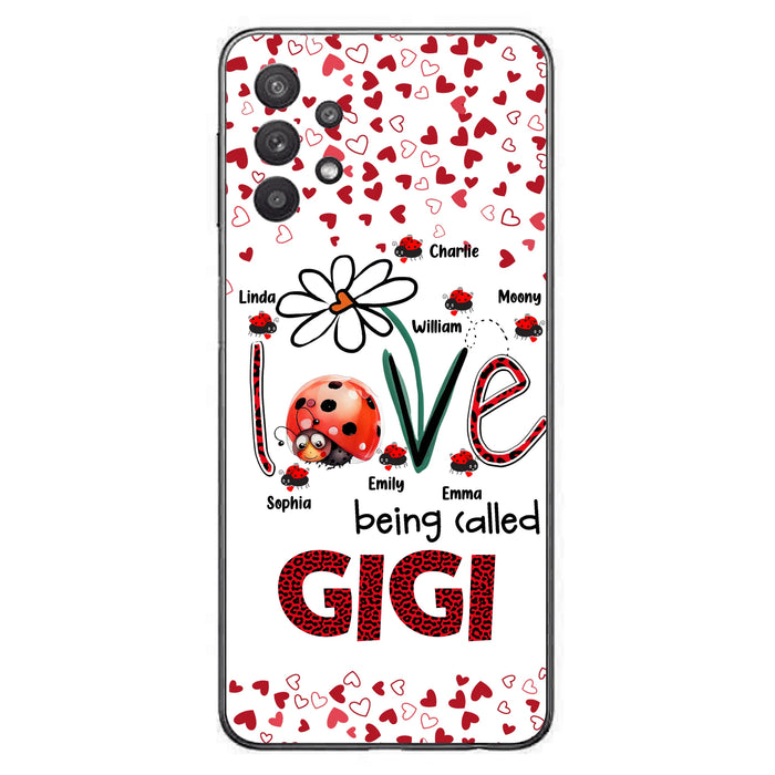 Custom Personalized Grandma Phone Case - Gift Idea For Grandma - Upto 7 Kids - Love Being Called Gigi - Cases For iPhone/Samsung