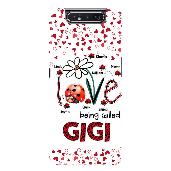 Custom Personalized Grandma Phone Case - Gift Idea For Grandma - Upto 7 Kids - Love Being Called Gigi - Cases For iPhone/Samsung