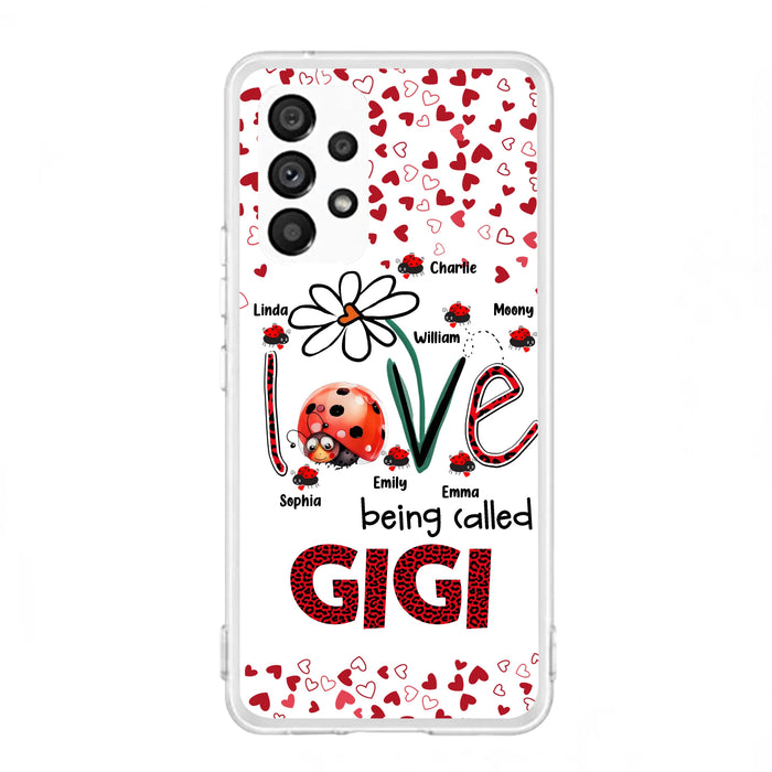 Custom Personalized Grandma Phone Case - Gift Idea For Grandma - Upto 7 Kids - Love Being Called Gigi - Cases For iPhone/Samsung