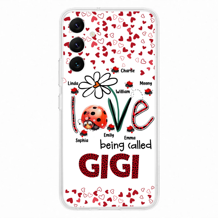 Custom Personalized Grandma Phone Case - Gift Idea For Grandma - Upto 7 Kids - Love Being Called Gigi - Cases For iPhone/Samsung