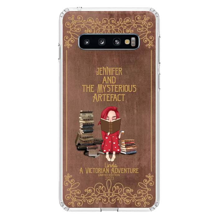 Custom Personalized Reading Girl Phone Case - Gift Idea For Reading Lovers - Mysterious Artefact - Cases For iPhone/Samsung