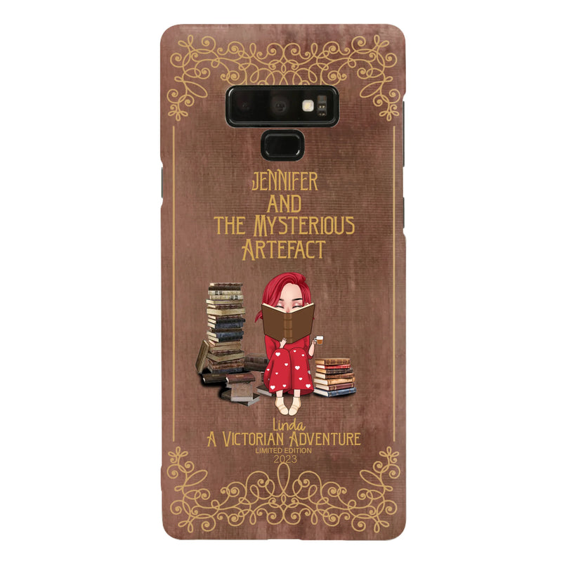 Custom Personalized Reading Girl Phone Case - Gift Idea For Reading Lovers - Mysterious Artefact - Cases For iPhone/Samsung