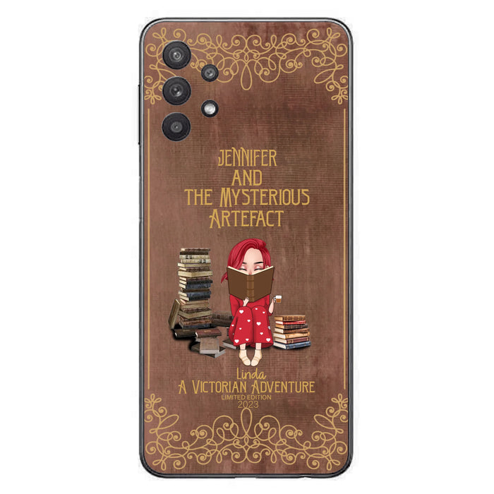 Custom Personalized Reading Girl Phone Case - Gift Idea For Reading Lovers - Mysterious Artefact - Cases For iPhone/Samsung
