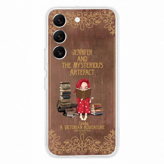Custom Personalized Reading Girl Phone Case - Gift Idea For Reading Lovers - Mysterious Artefact - Cases For iPhone/Samsung