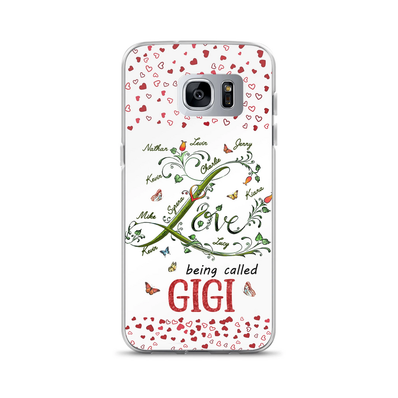 Custom Personalized Grandma Phone Case - Upto 10 Kids - Mother's Day Gift Idea For Grandma - Love Being Called Grandma