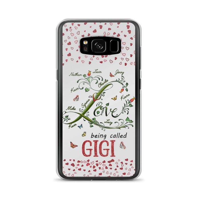 Custom Personalized Grandma Phone Case - Upto 10 Kids - Mother's Day Gift Idea For Grandma - Love Being Called Grandma