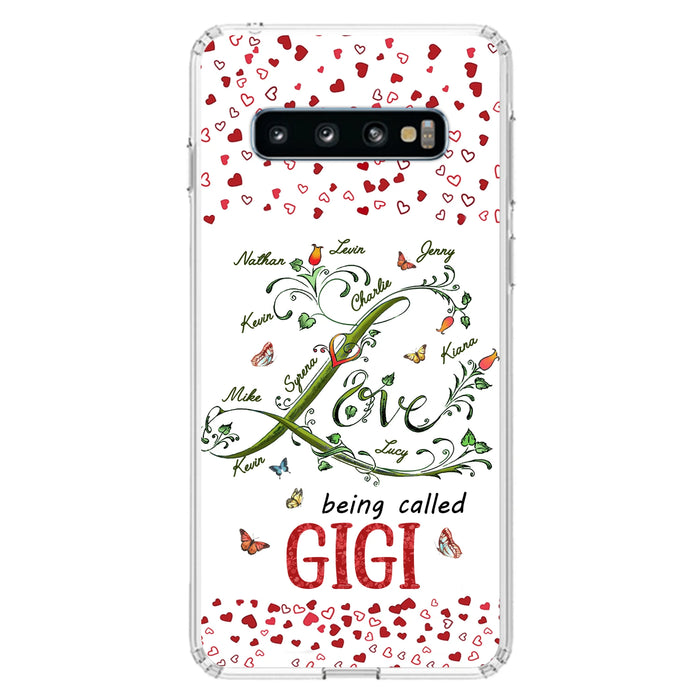 Custom Personalized Grandma Phone Case - Upto 10 Kids - Mother's Day Gift Idea For Grandma - Love Being Called Grandma