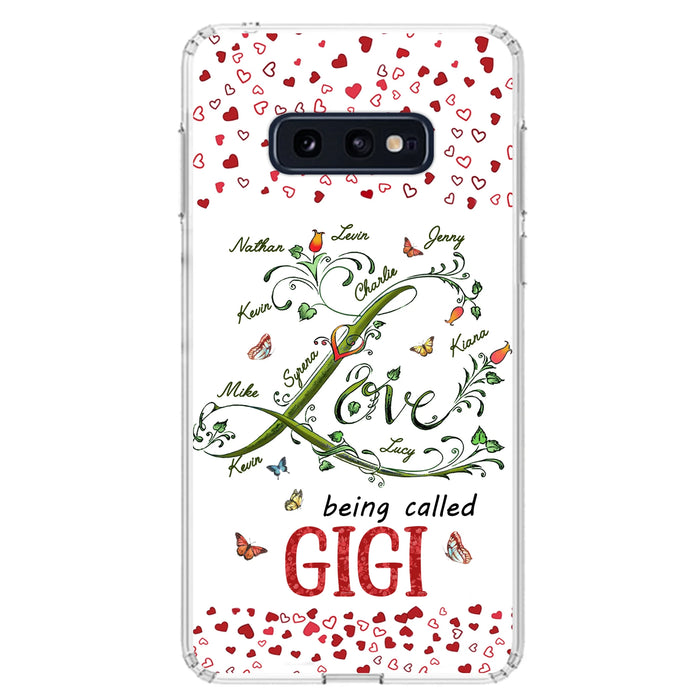 Custom Personalized Grandma Phone Case - Upto 10 Kids - Mother's Day Gift Idea For Grandma - Love Being Called Grandma