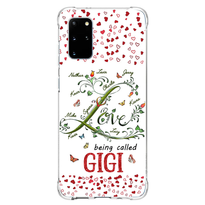 Custom Personalized Grandma Phone Case - Upto 10 Kids - Mother's Day Gift Idea For Grandma - Love Being Called Grandma
