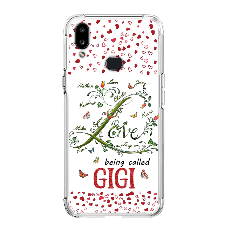 Custom Personalized Grandma Phone Case - Upto 10 Kids - Mother's Day Gift Idea For Grandma - Love Being Called Grandma