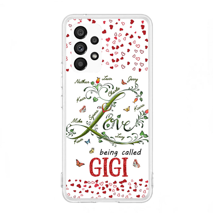 Custom Personalized Grandma Phone Case - Upto 10 Kids - Mother's Day Gift Idea For Grandma - Love Being Called Grandma
