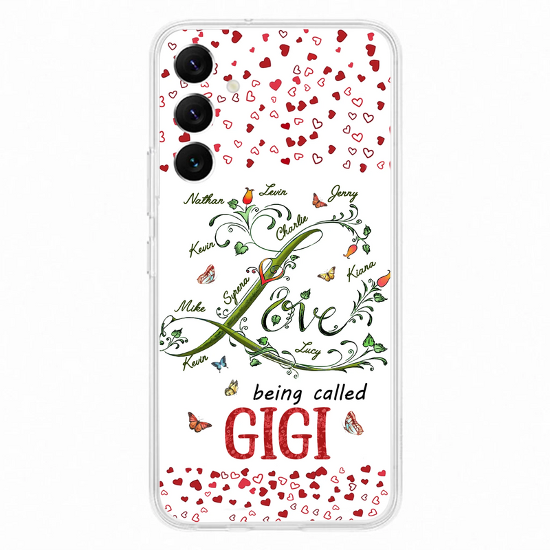 Custom Personalized Grandma Phone Case - Upto 10 Kids - Mother's Day Gift Idea For Grandma - Love Being Called Grandma