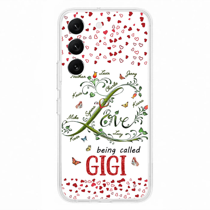 Custom Personalized Grandma Phone Case - Upto 10 Kids - Mother's Day Gift Idea For Grandma - Love Being Called Grandma