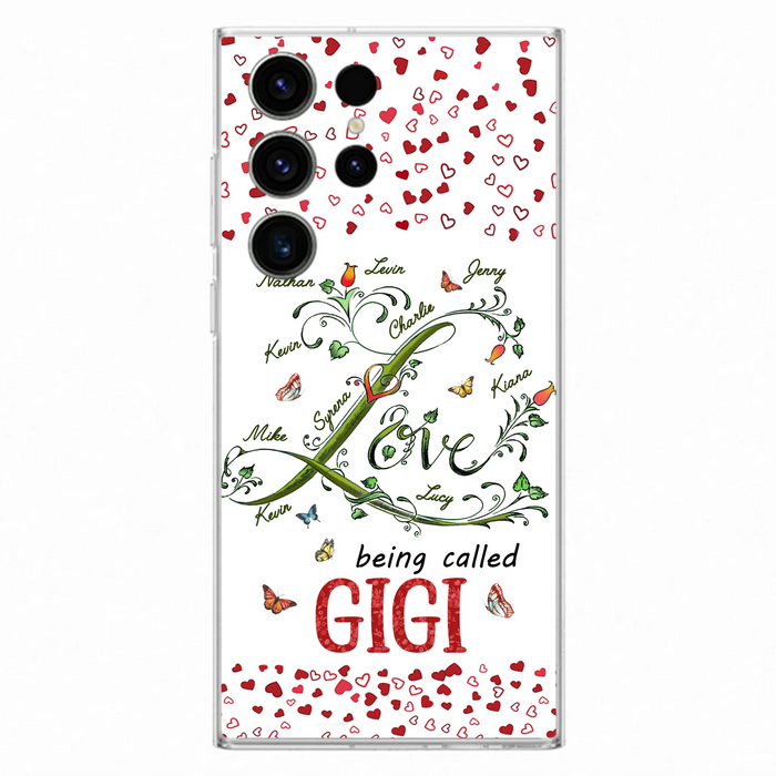 Custom Personalized Grandma Phone Case - Upto 10 Kids - Mother's Day Gift Idea For Grandma - Love Being Called Grandma