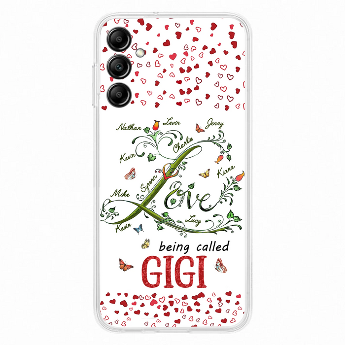 Custom Personalized Grandma Phone Case - Upto 10 Kids - Mother's Day Gift Idea For Grandma - Love Being Called Grandma