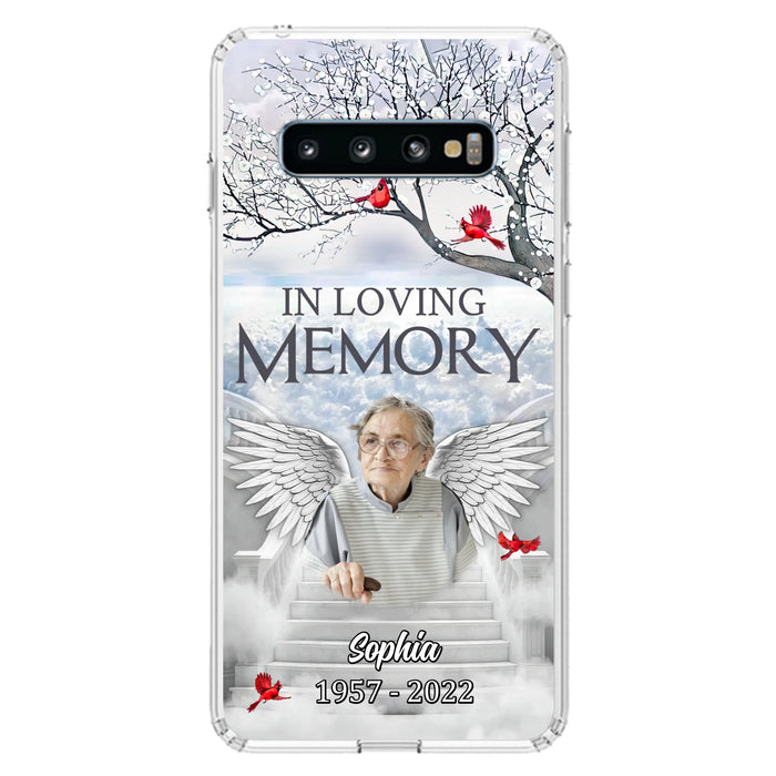 Custom Personalized Memorial Phone Case - Upload Photo - Memorial Gift Idea For Family - In Loving Memory - Case For iPhone & Samsung