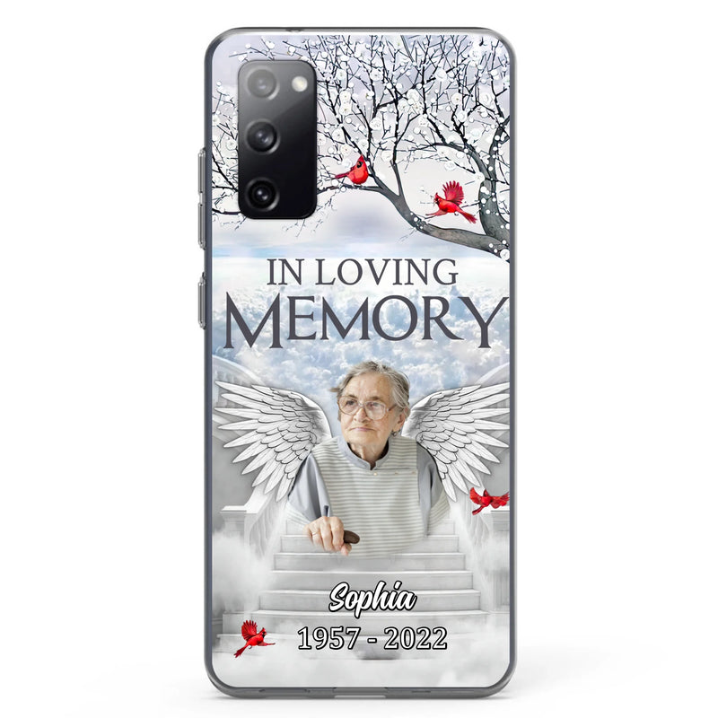 Custom Personalized Memorial Phone Case - Upload Photo - Memorial Gift Idea For Family - In Loving Memory - Case For iPhone & Samsung