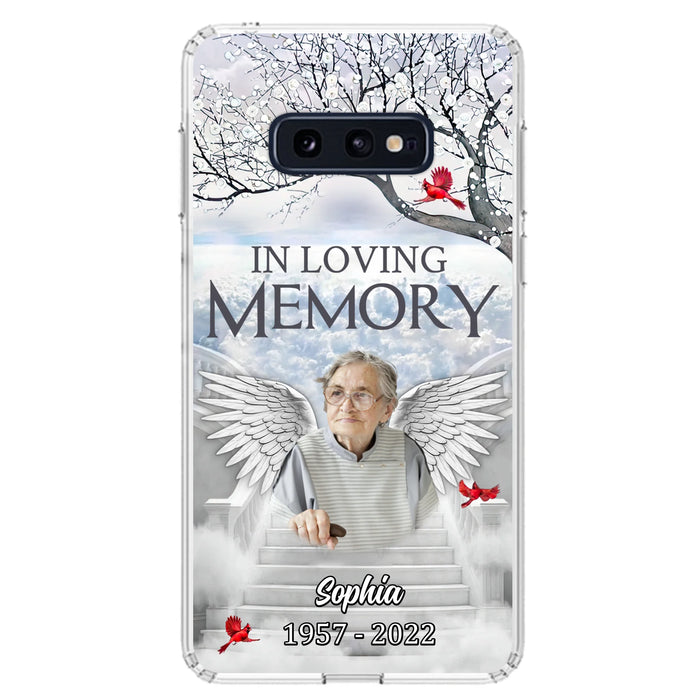 Custom Personalized Memorial Phone Case - Upload Photo - Memorial Gift Idea For Family - In Loving Memory - Case For iPhone & Samsung