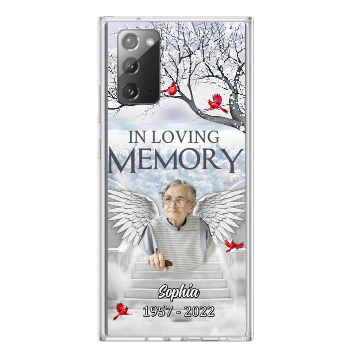 Custom Personalized Memorial Phone Case - Upload Photo - Memorial Gift Idea For Family - In Loving Memory - Case For iPhone & Samsung
