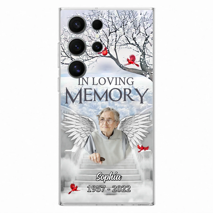 Custom Personalized Memorial Phone Case - Upload Photo - Memorial Gift Idea For Family - In Loving Memory - Case For iPhone & Samsung