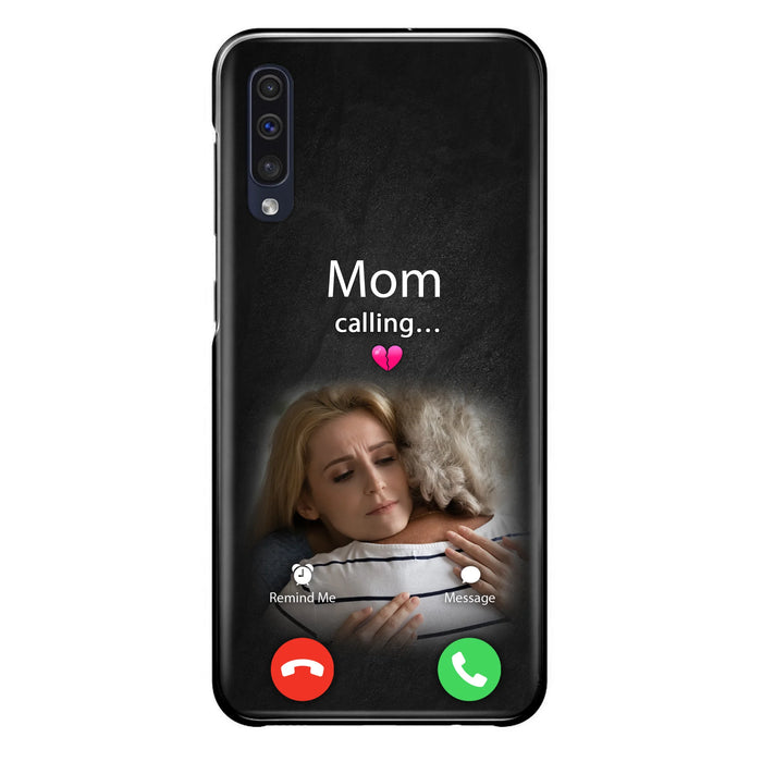 Custom Personalized Memorial Mom Phone Case - Upload Photo - Memorial Gift Idea For Mom/ Dad - Mom Calling - Case For iPhone And Samsung