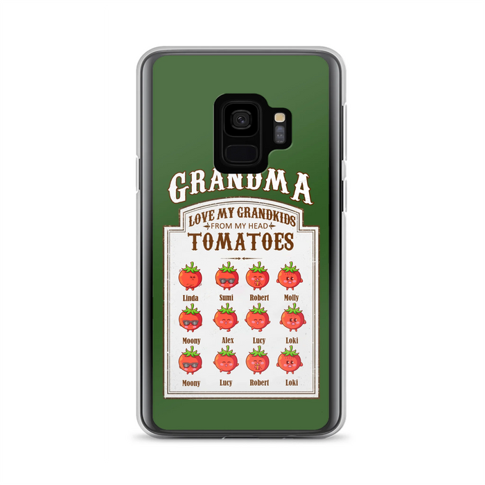 Custom Personalized Grandma Tomatoes Phone Case - Gift Idea For Mother's Day/Grandma- Upto 12 Tomatoes - Case For iPhone/ Samsung