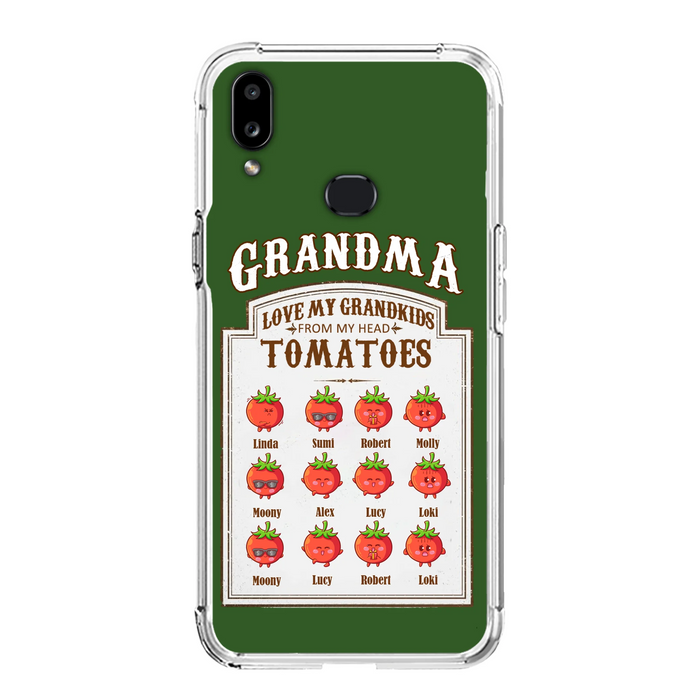 Custom Personalized Grandma Tomatoes Phone Case - Gift Idea For Mother's Day/Grandma- Upto 12 Tomatoes - Case For iPhone/ Samsung