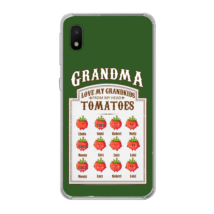 Custom Personalized Grandma Tomatoes Phone Case - Gift Idea For Mother's Day/Grandma- Upto 12 Tomatoes - Case For iPhone/ Samsung