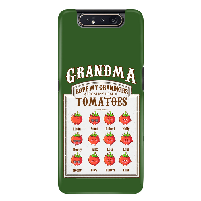 Custom Personalized Grandma Tomatoes Phone Case - Gift Idea For Mother's Day/Grandma- Upto 12 Tomatoes - Case For iPhone/ Samsung