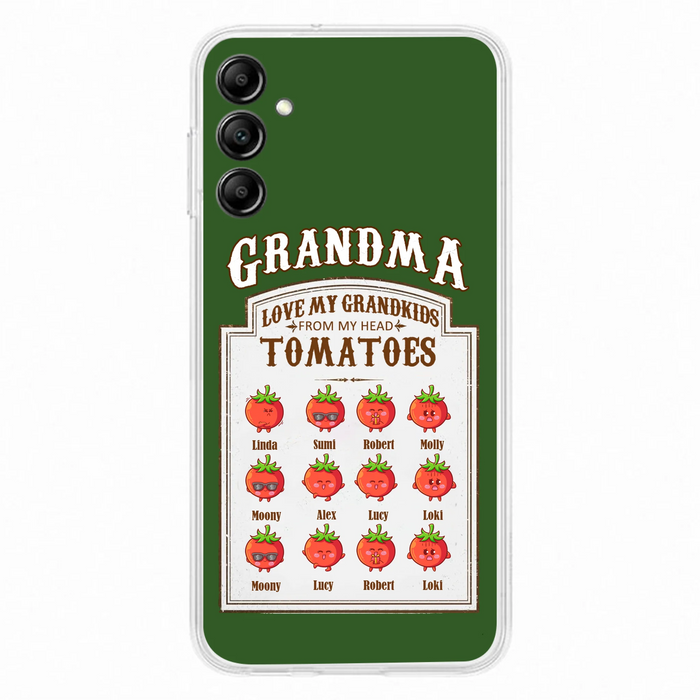 Custom Personalized Grandma Tomatoes Phone Case - Gift Idea For Mother's Day/Grandma- Upto 12 Tomatoes - Case For iPhone/ Samsung