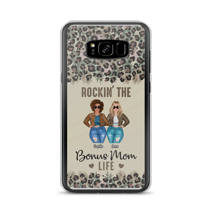 Custom Personalized Bonus Mom Phone Case - Gift Idea For Mother's Day - Rockin' The Bonus Mom Life - Case For iPhone & Samsung