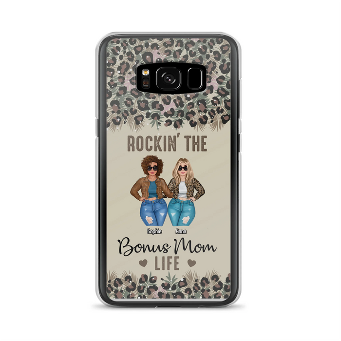 Custom Personalized Bonus Mom Phone Case - Gift Idea For Mother's Day - Rockin' The Bonus Mom Life - Case For iPhone & Samsung