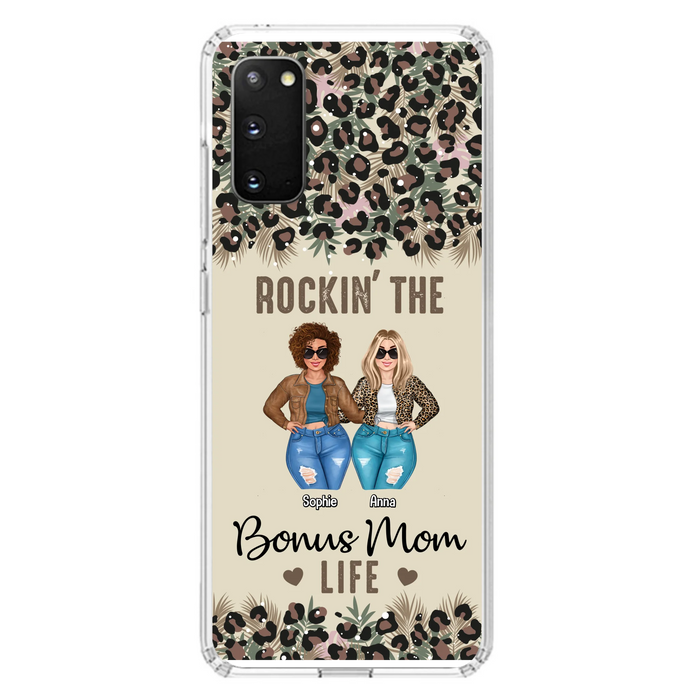 Custom Personalized Bonus Mom Phone Case - Gift Idea For Mother's Day - Rockin' The Bonus Mom Life - Case For iPhone & Samsung