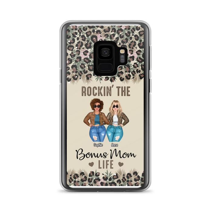 Custom Personalized Bonus Mom Phone Case - Gift Idea For Mother's Day - Rockin' The Bonus Mom Life - Case For iPhone & Samsung
