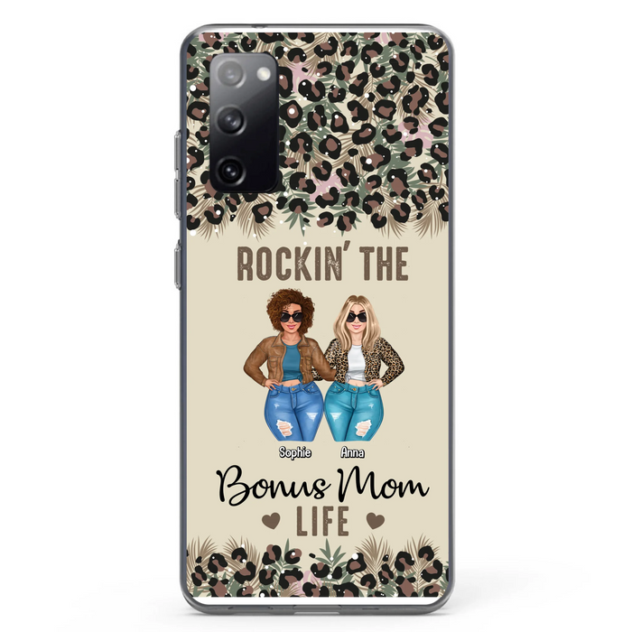 Custom Personalized Bonus Mom Phone Case - Gift Idea For Mother's Day - Rockin' The Bonus Mom Life - Case For iPhone & Samsung