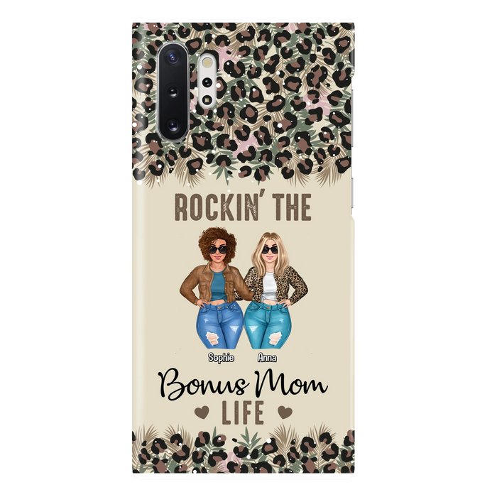 Custom Personalized Bonus Mom Phone Case - Gift Idea For Mother's Day - Rockin' The Bonus Mom Life - Case For iPhone & Samsung