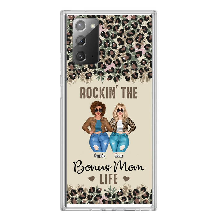 Custom Personalized Bonus Mom Phone Case - Gift Idea For Mother's Day - Rockin' The Bonus Mom Life - Case For iPhone & Samsung