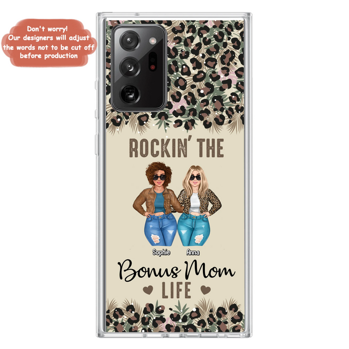 Custom Personalized Bonus Mom Phone Case - Gift Idea For Mother's Day - Rockin' The Bonus Mom Life - Case For iPhone & Samsung