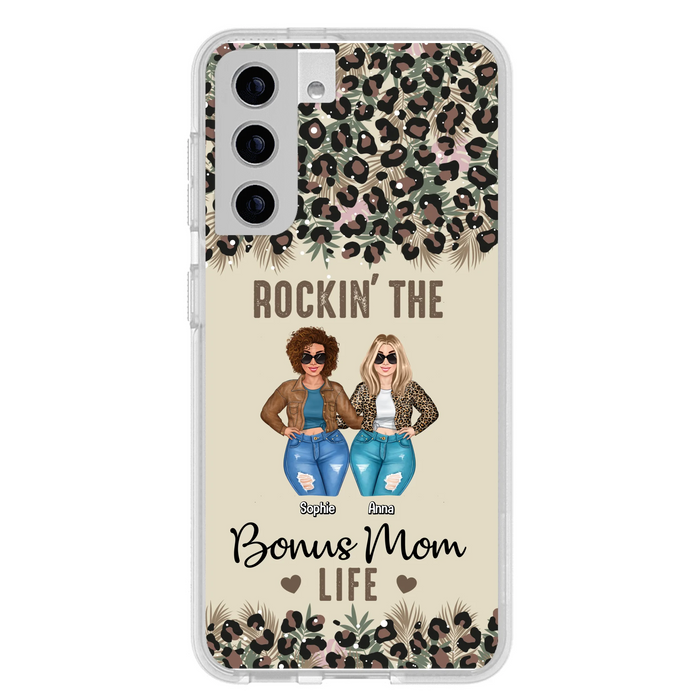 Custom Personalized Bonus Mom Phone Case - Gift Idea For Mother's Day - Rockin' The Bonus Mom Life - Case For iPhone & Samsung