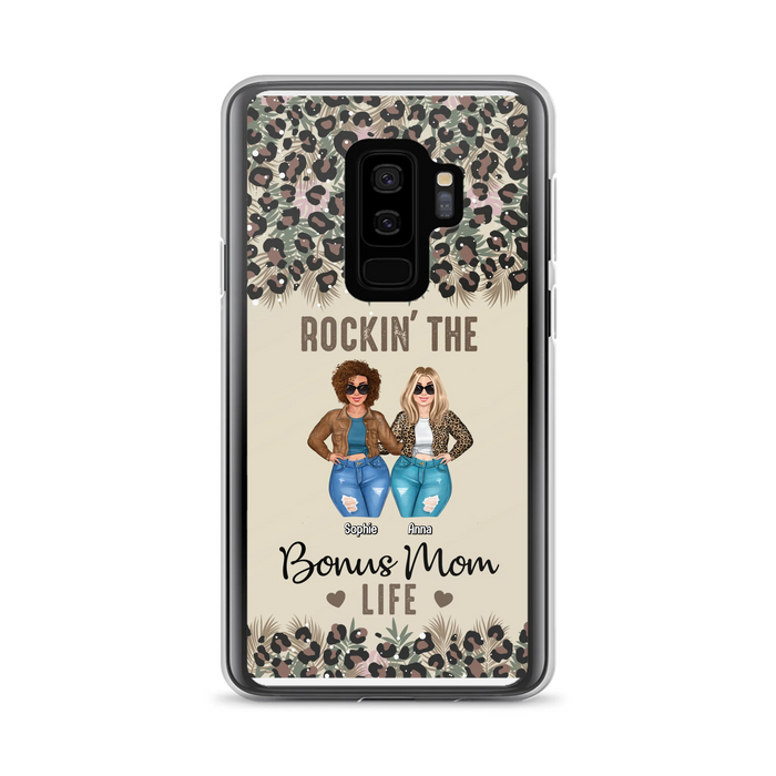 Custom Personalized Bonus Mom Phone Case - Gift Idea For Mother's Day - Rockin' The Bonus Mom Life - Case For iPhone & Samsung