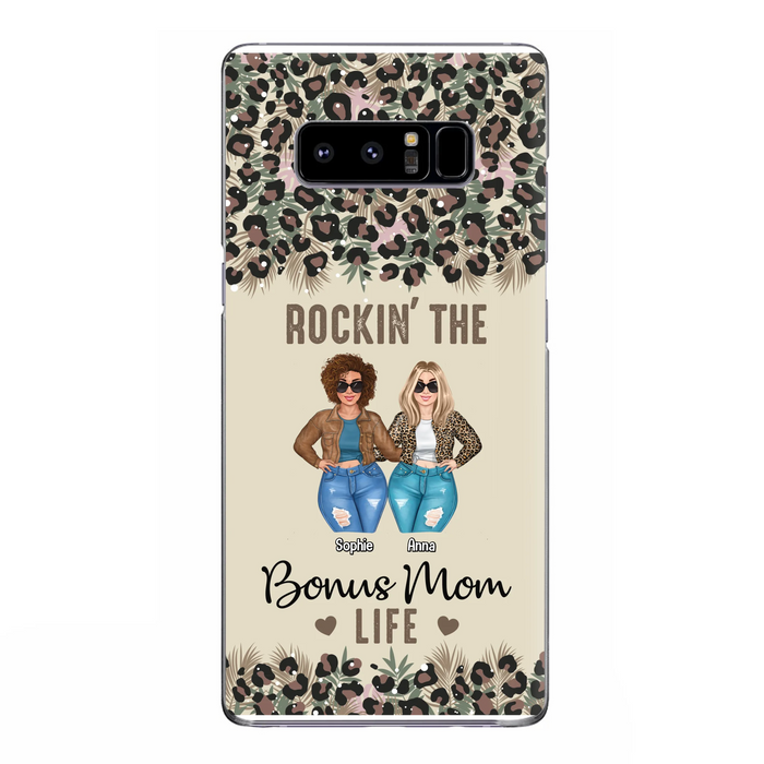 Custom Personalized Bonus Mom Phone Case - Gift Idea For Mother's Day - Rockin' The Bonus Mom Life - Case For iPhone & Samsung